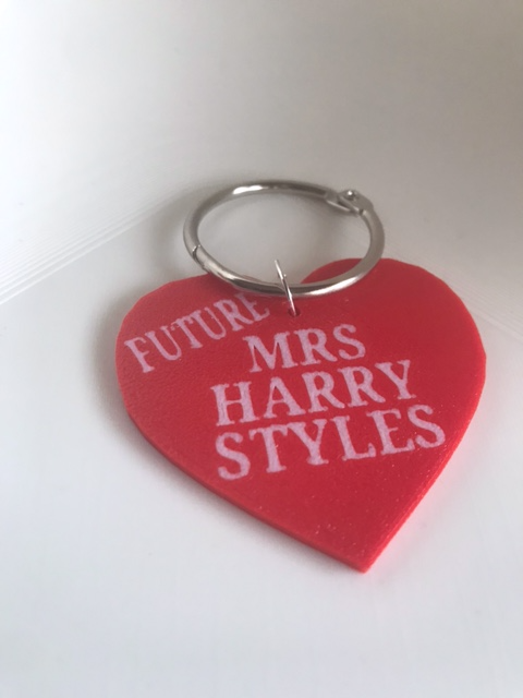 Future Mrs Harry Styles Heart Keyring