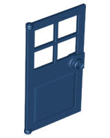 L*go Brick Door 4 Panes and Stud Handle 60623