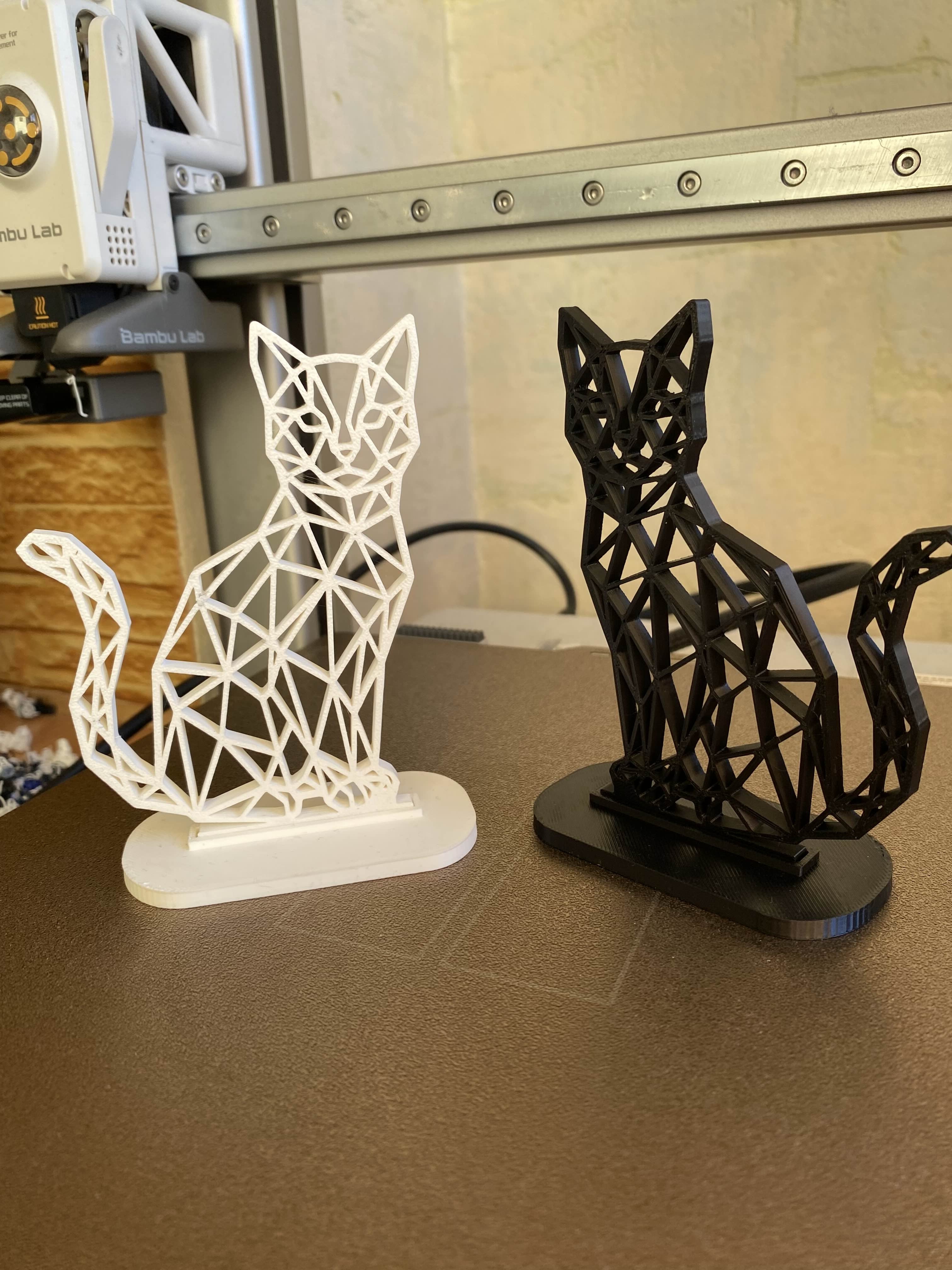 Low Poly Cat Decoration