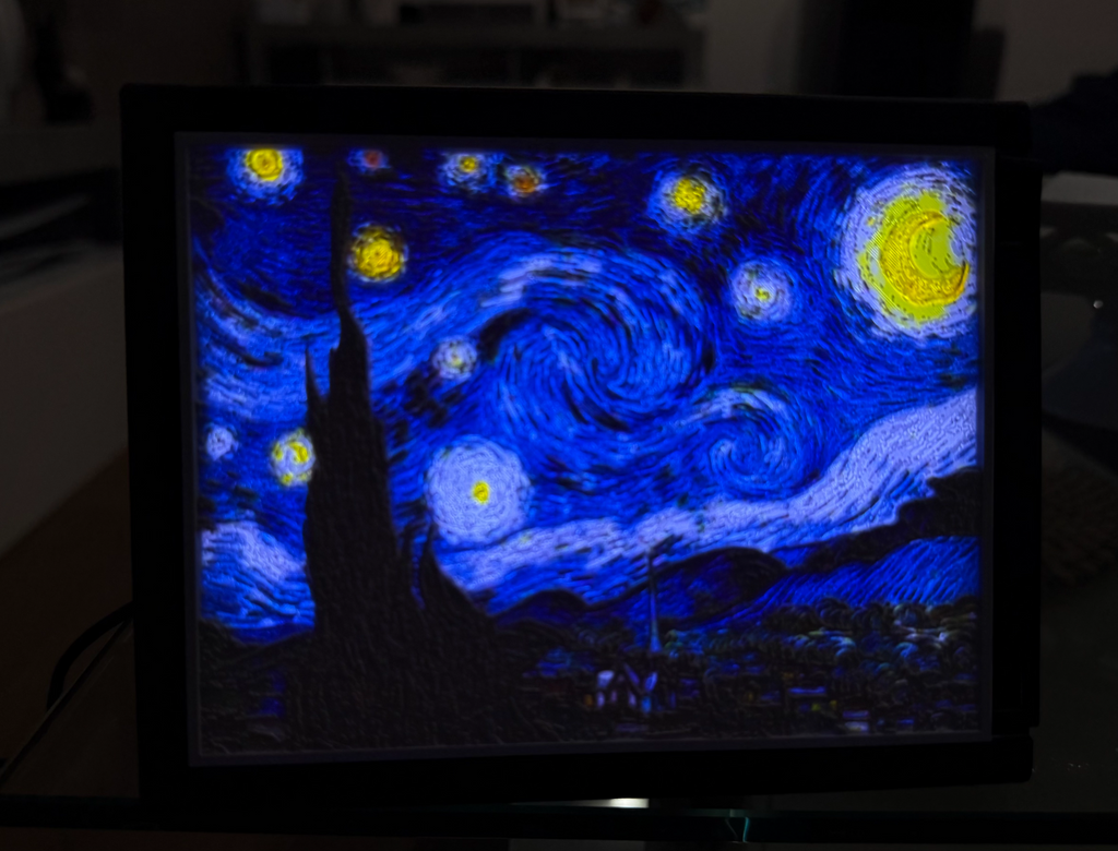 Van Gogh notte stellata Litofania