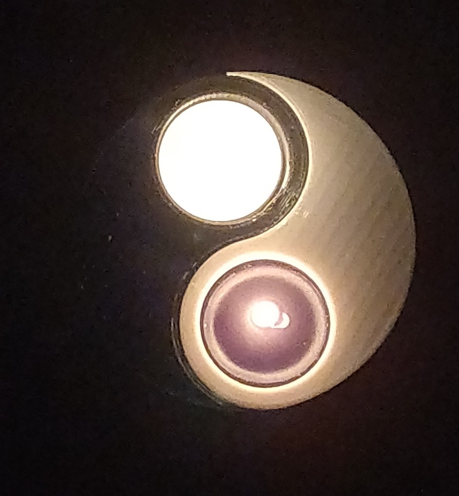 Yin and Yang candle holders