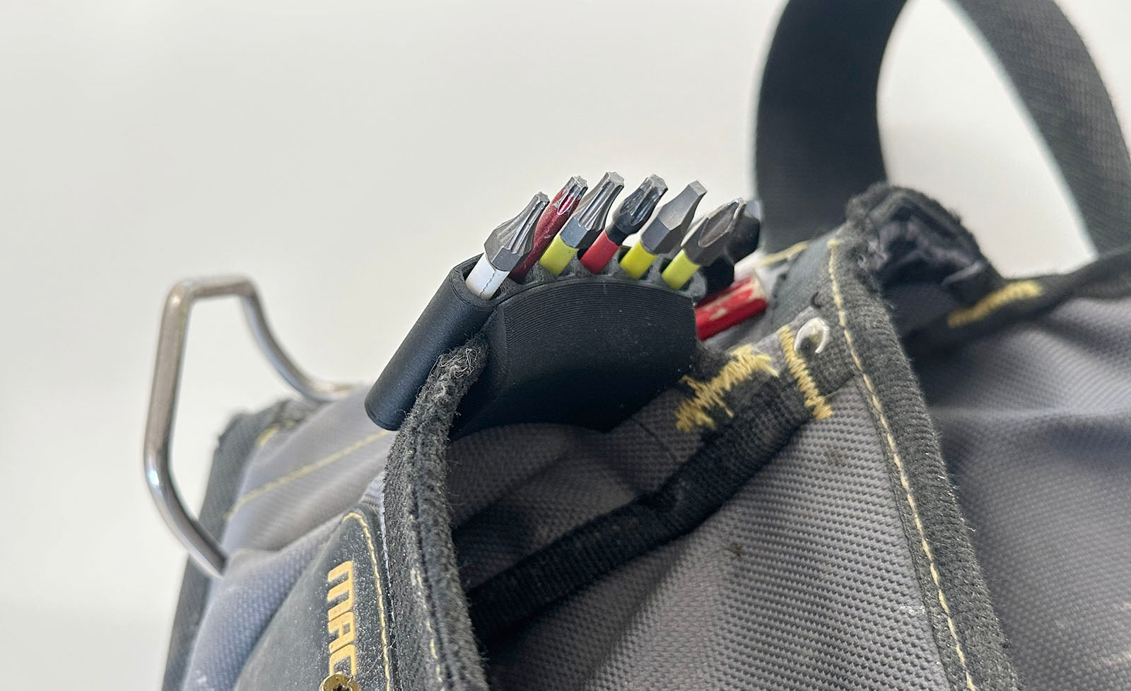 Tool belt driver bit holder (magnetic)