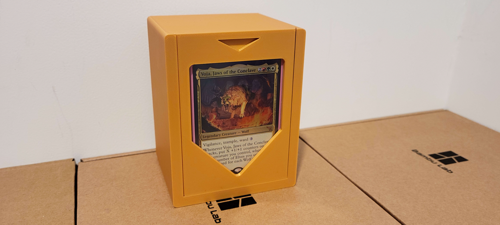Magic The Gathering Commander Deckbox With Toploader Slot (Fits single and double sleeved)