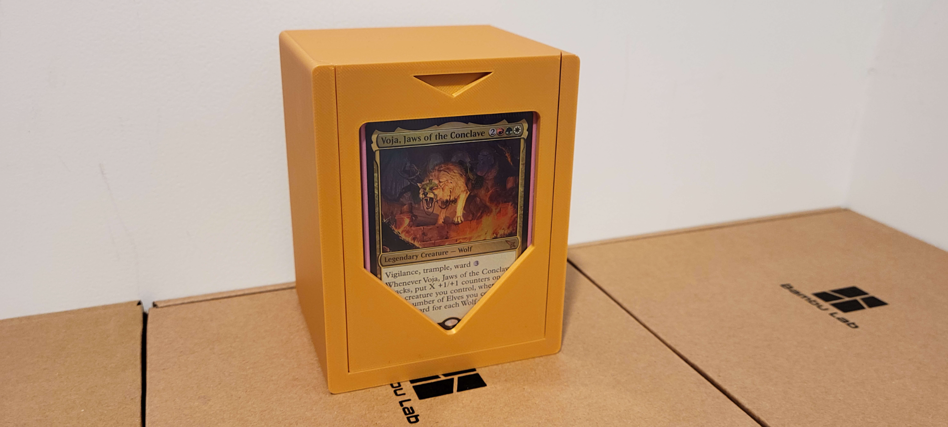 Magic The Gathering Commander Deckbox With Toploader Slot (Fits single and double sleeved)
