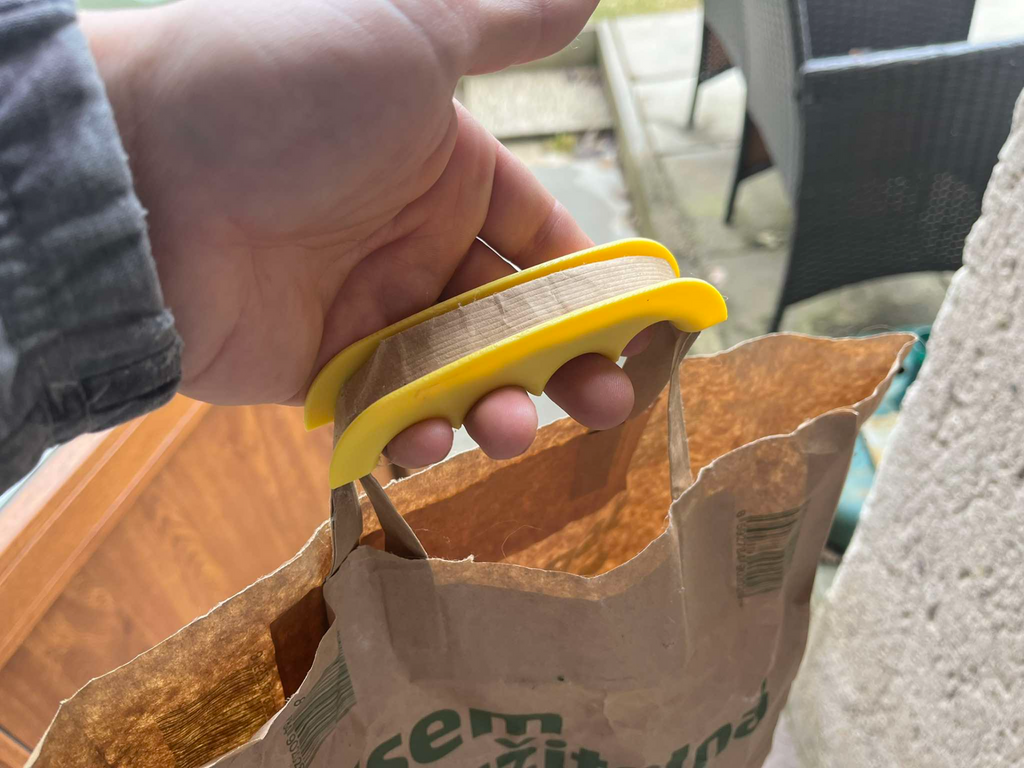 Grocery bag carrier for multiple items at once