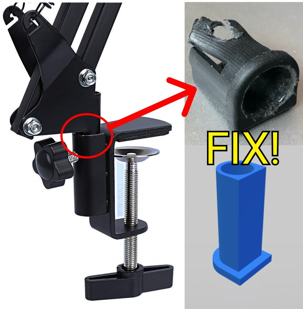 Fix Wobbly Microphone Arm Stand Replacement Sleeve