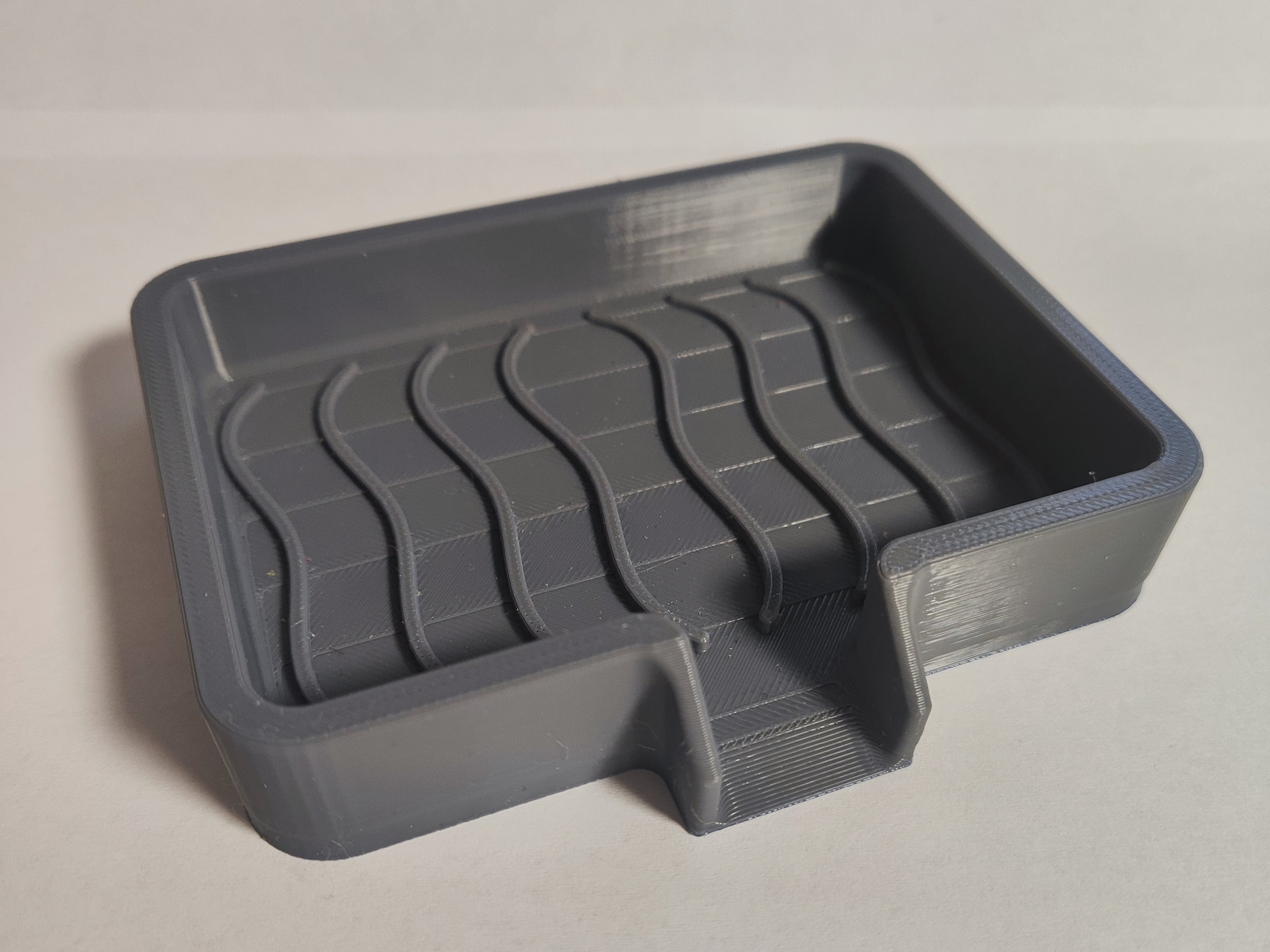 Self-Draining Sponge Holder | Wave Drip Tray