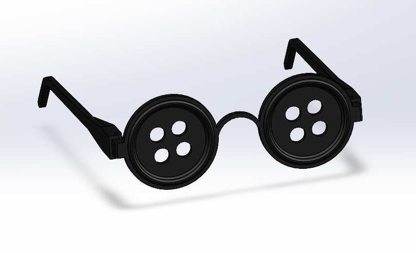 Coraline Button Glassess