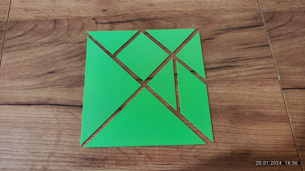 Tangram puzzle Thin&Fast to print