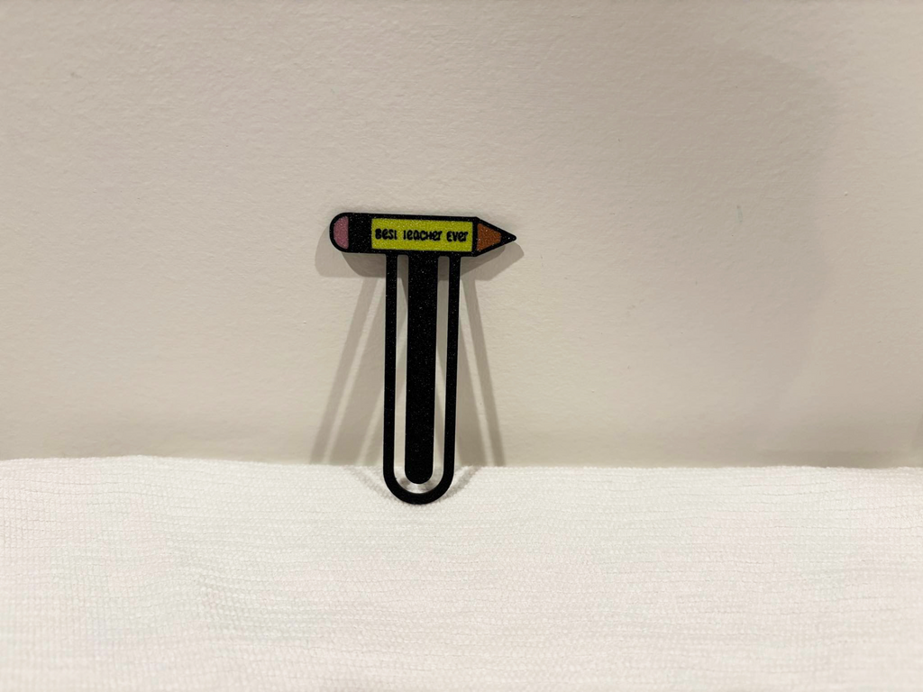 Best Teacher Ever Bookmark Pencil