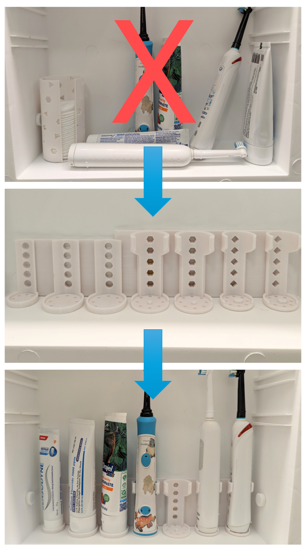 Ultimate Customizable Toothbrush/Toothpaste Holder
