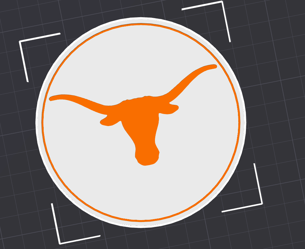 Longhorns Logo Coaster