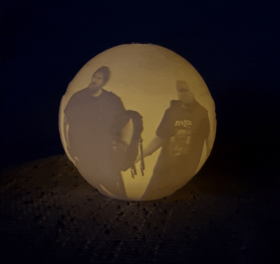 Drache 3D Mond / Rainer Winkler Lithophane 3D Moon
