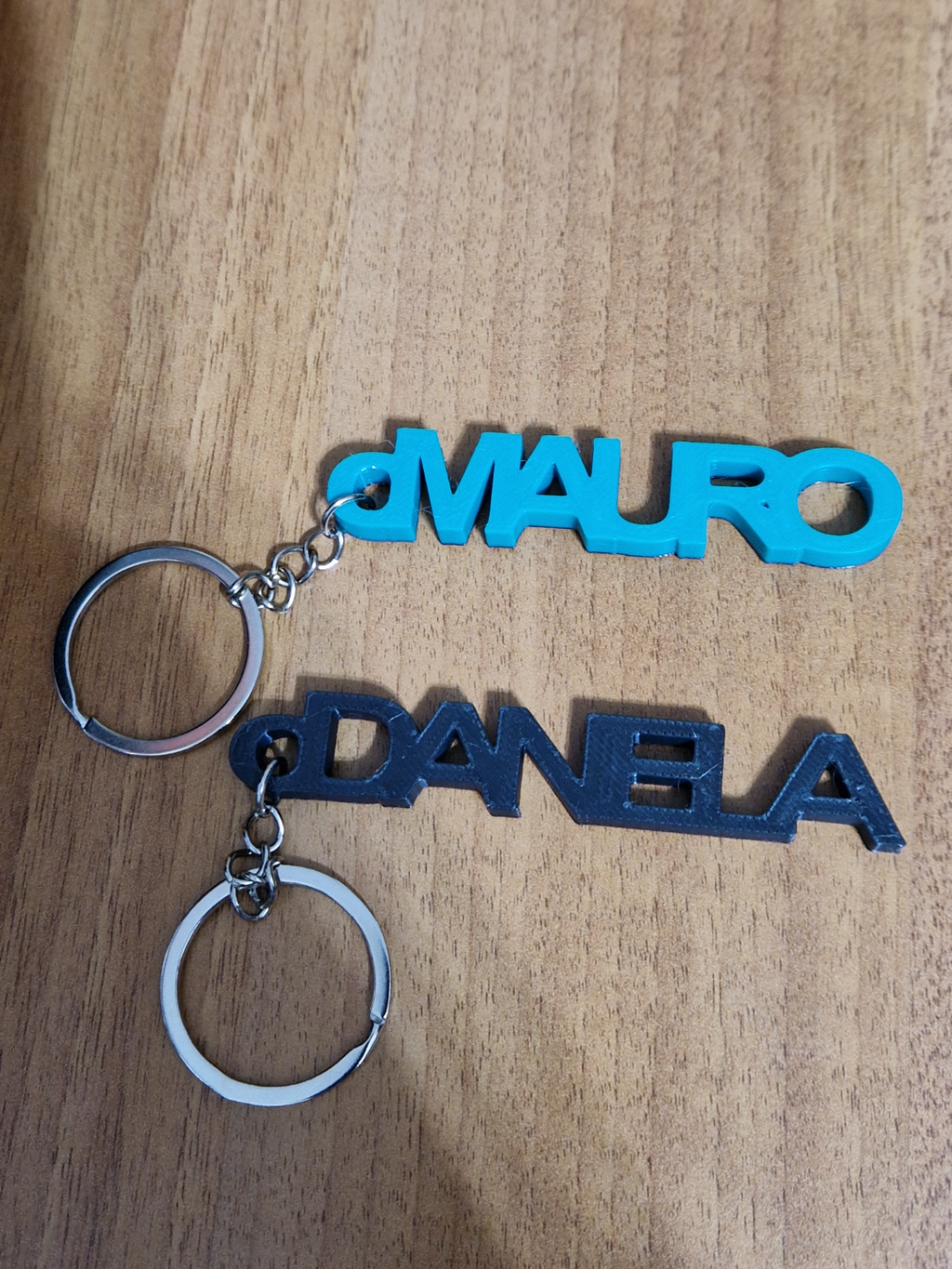 Keychain nome Mauro -Daniela