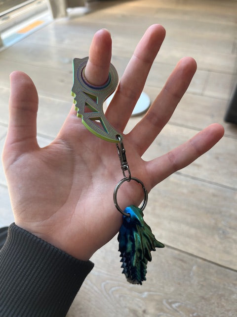 keyrambit keychain fidget spinner (print in place)