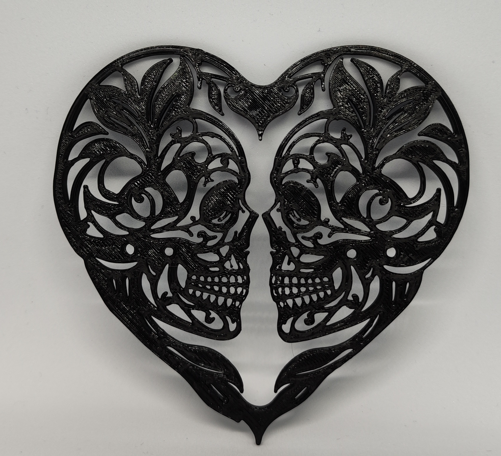 Heart and Skull Wall Art