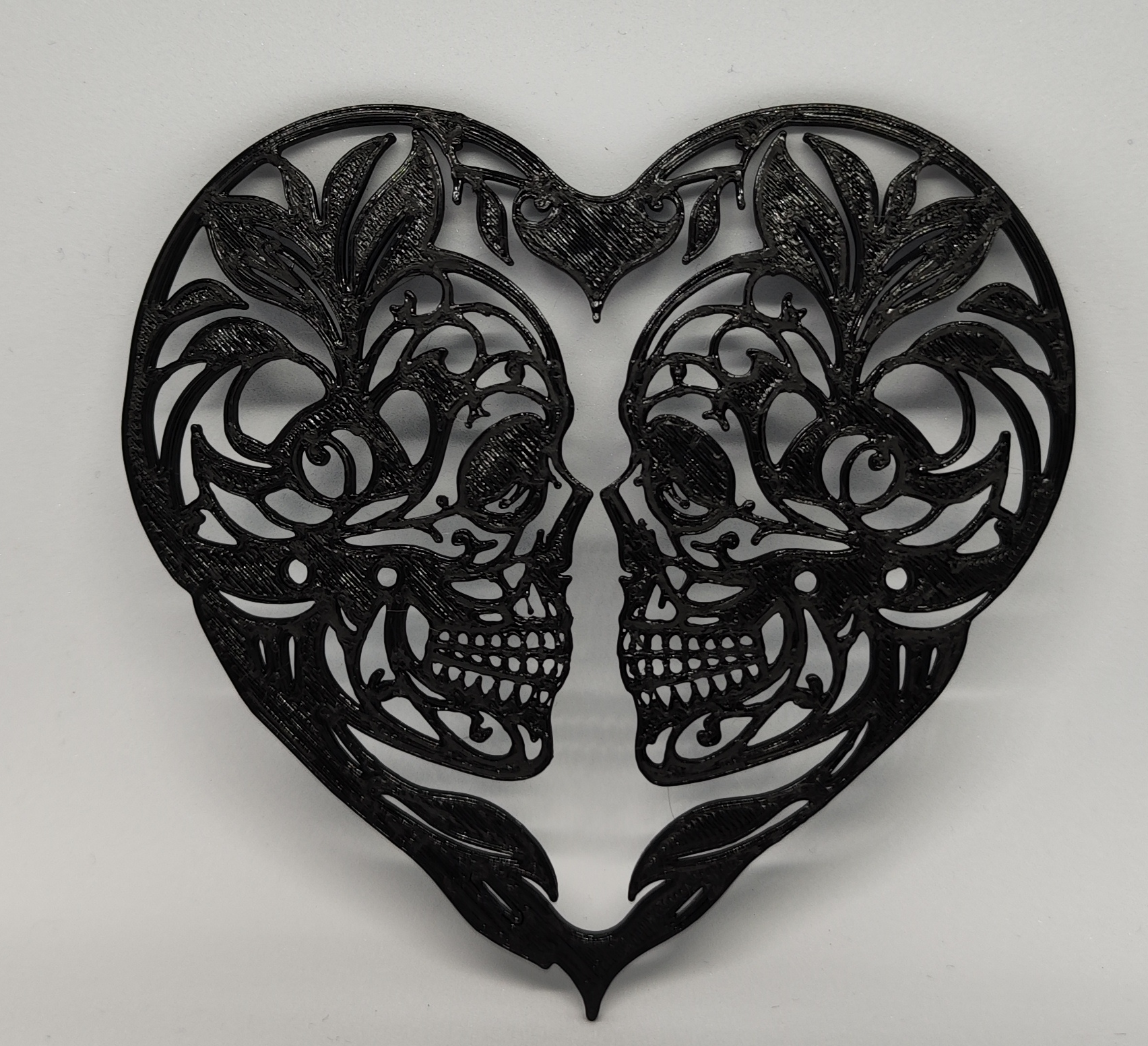 Heart and Skull Wall Art