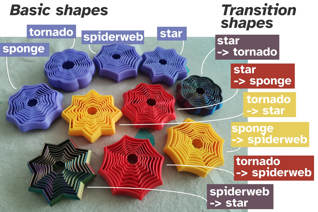 Layered Fidget Collection (10 variations)