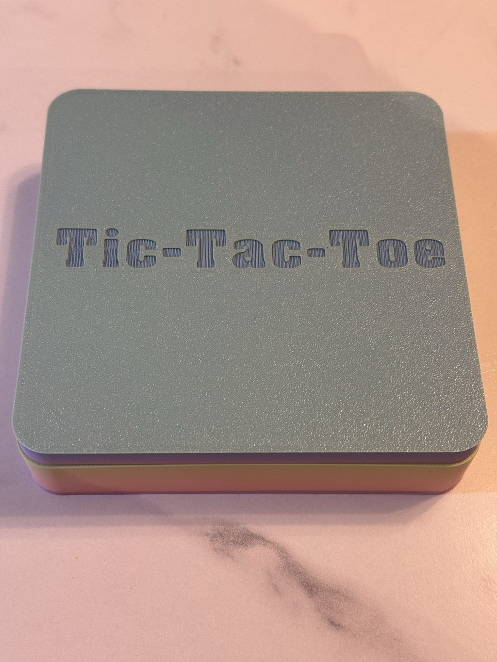 Tic-Tac-Toe game with storage container