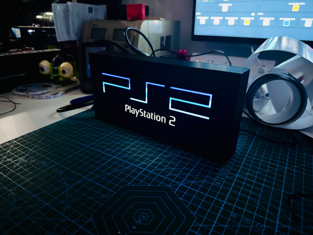 PlayStation 2 - Light up Logo / Sign - Sony PS2