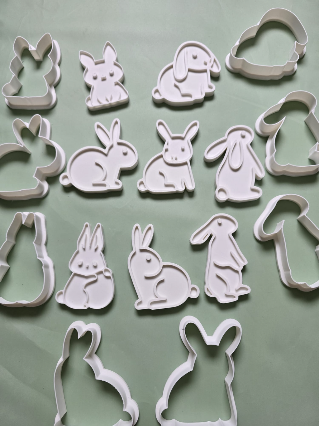 Cute Easter Bunny Rabbit Cookie Cutter Playdoh