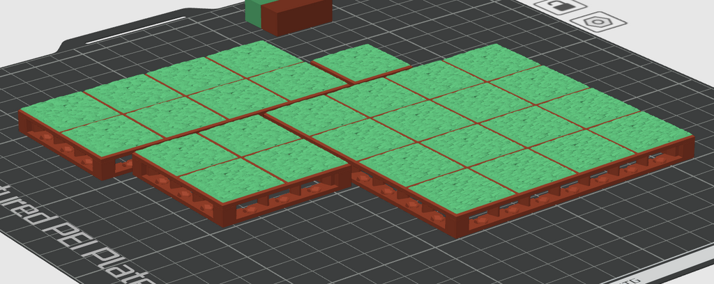 Grass Tile OpenLOCK Triplex Base - Terrain D&D PnP