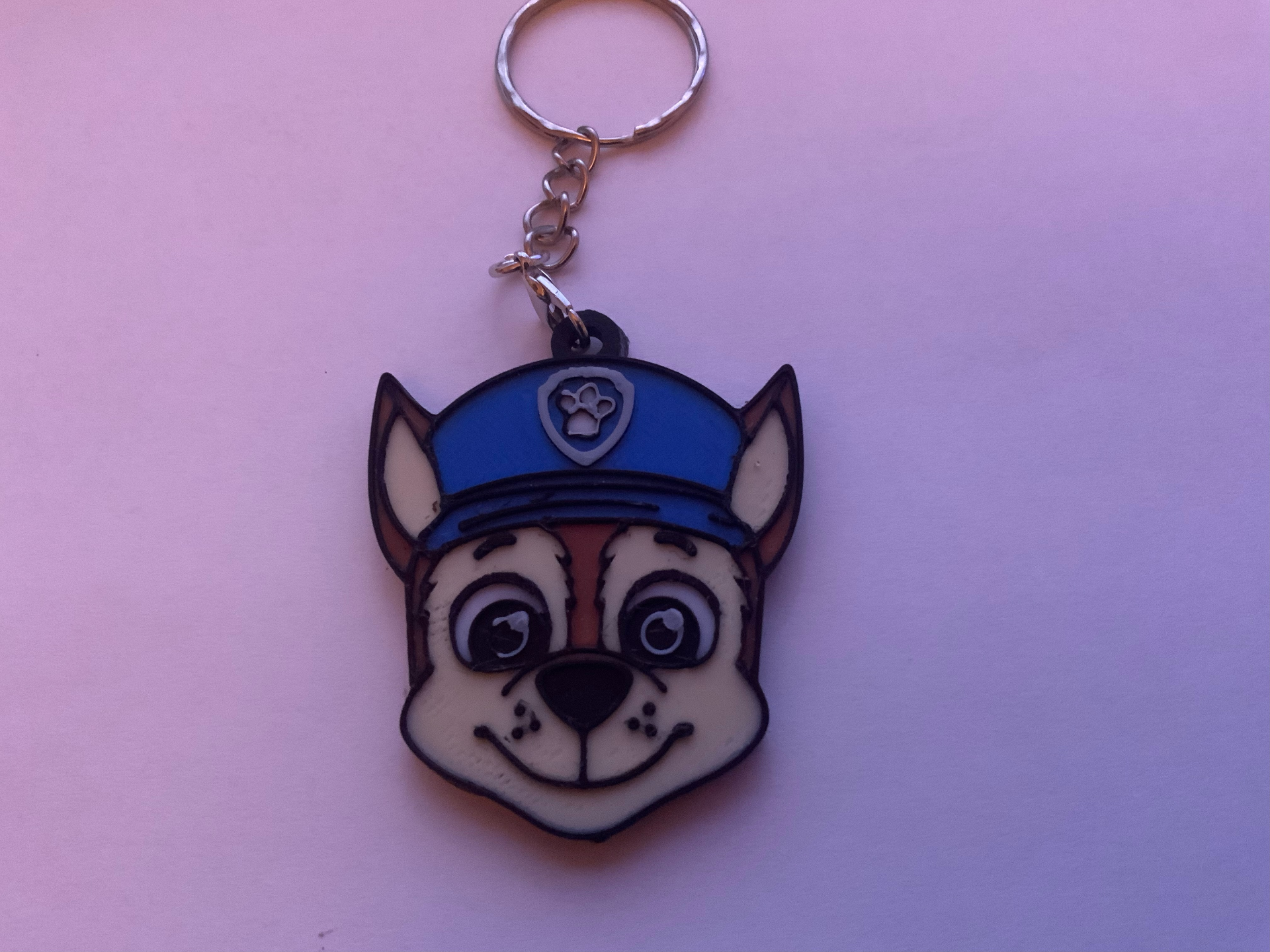paw patrol chase keychain \ necklace charm