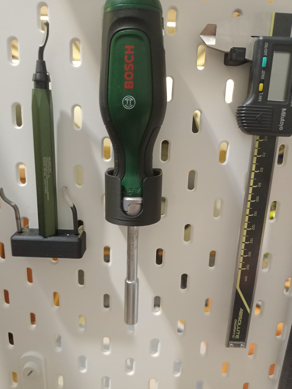 Ikea skadis bosch ratchet screwdriver mount