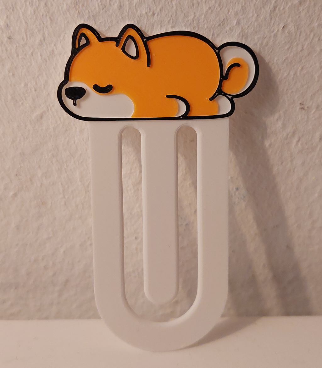Bookmark Sleeping Shiba (AMS ready)