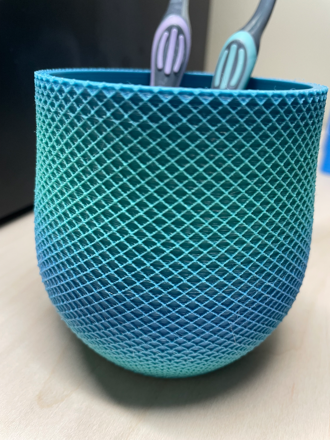Strip Pen or Make up Brush Holder