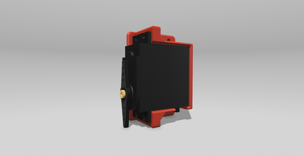 MG995 Servo holder. Pellet Dispenser System