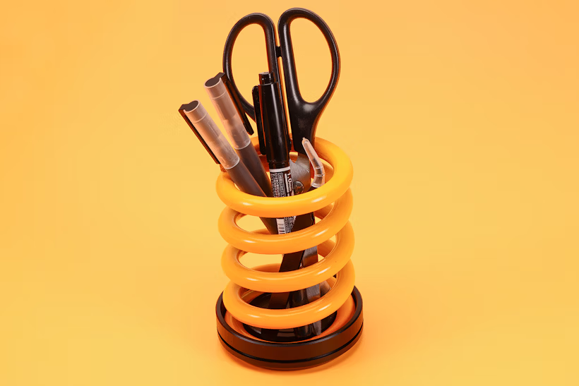 Car Spring Pen Holder