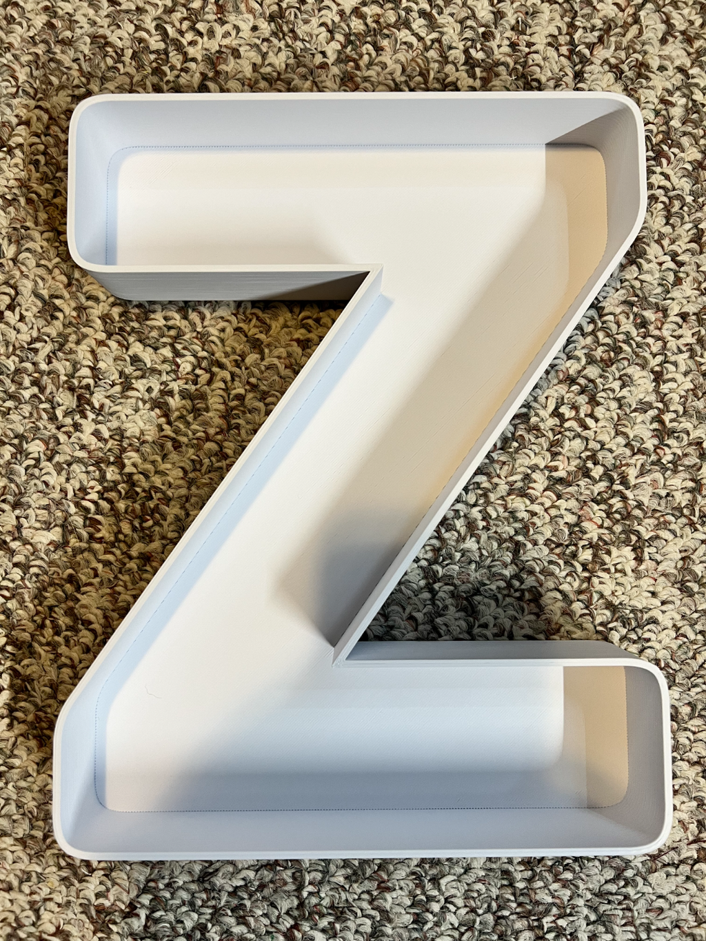 Large Letter Z - Hollow