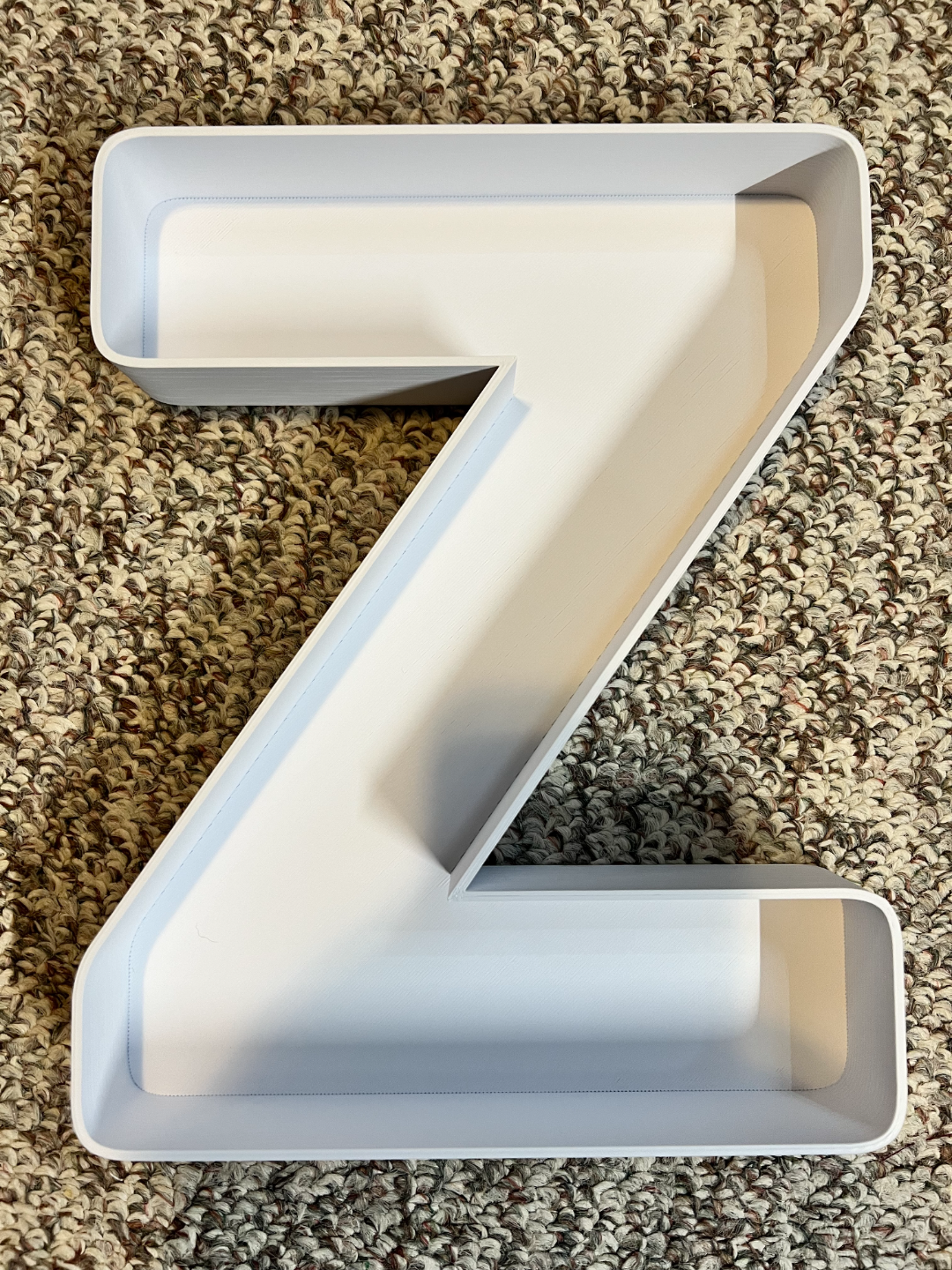 Large Letter Z - Hollow