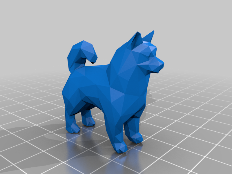 Low Poly Samoyed