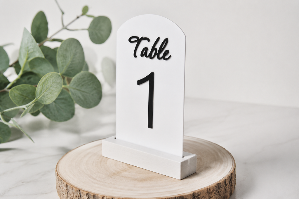 Elegant Wedding Table Numbers