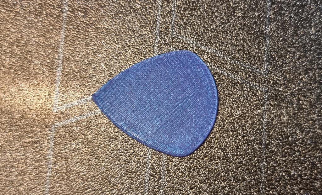 Guitar pick/plectrum with all thicknesses