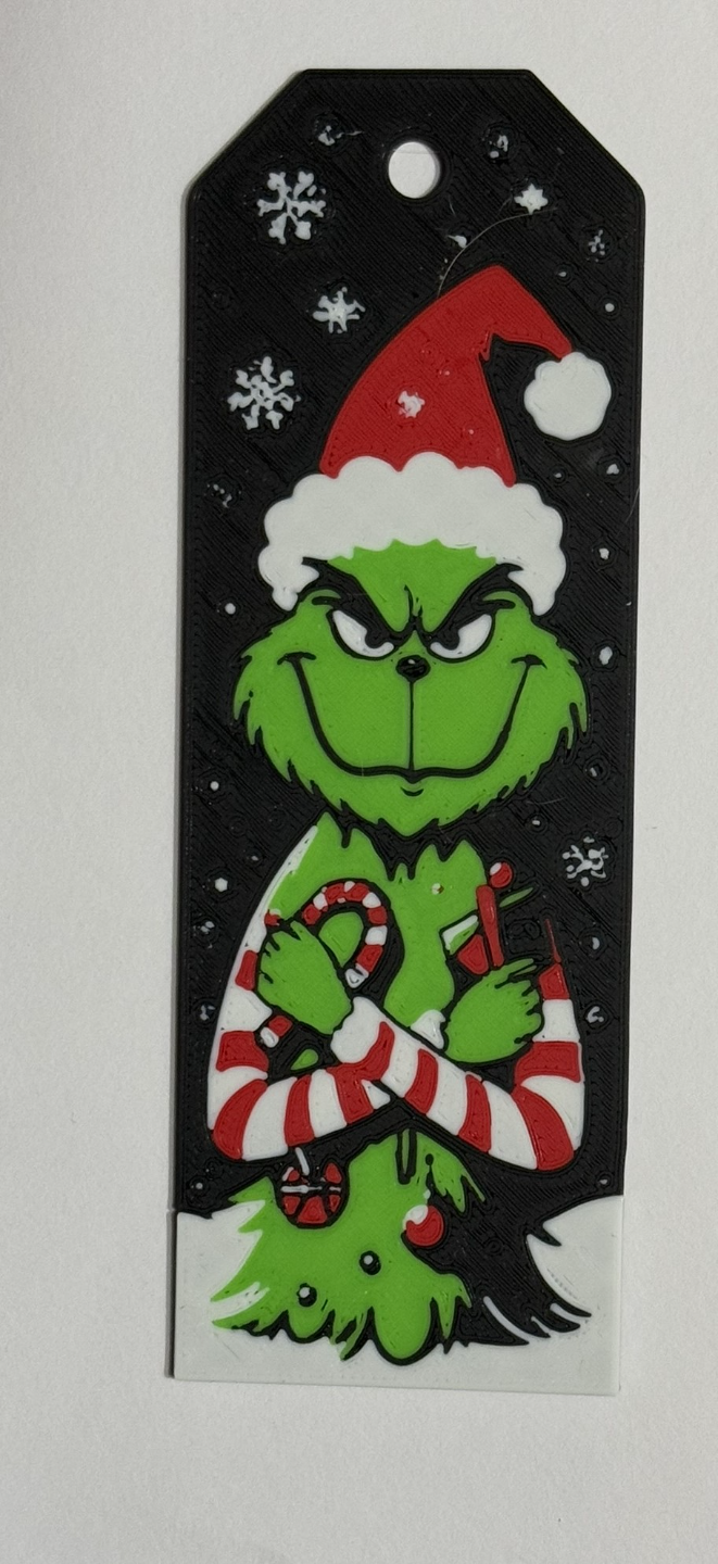 Set of 3 Grinch bookmarks