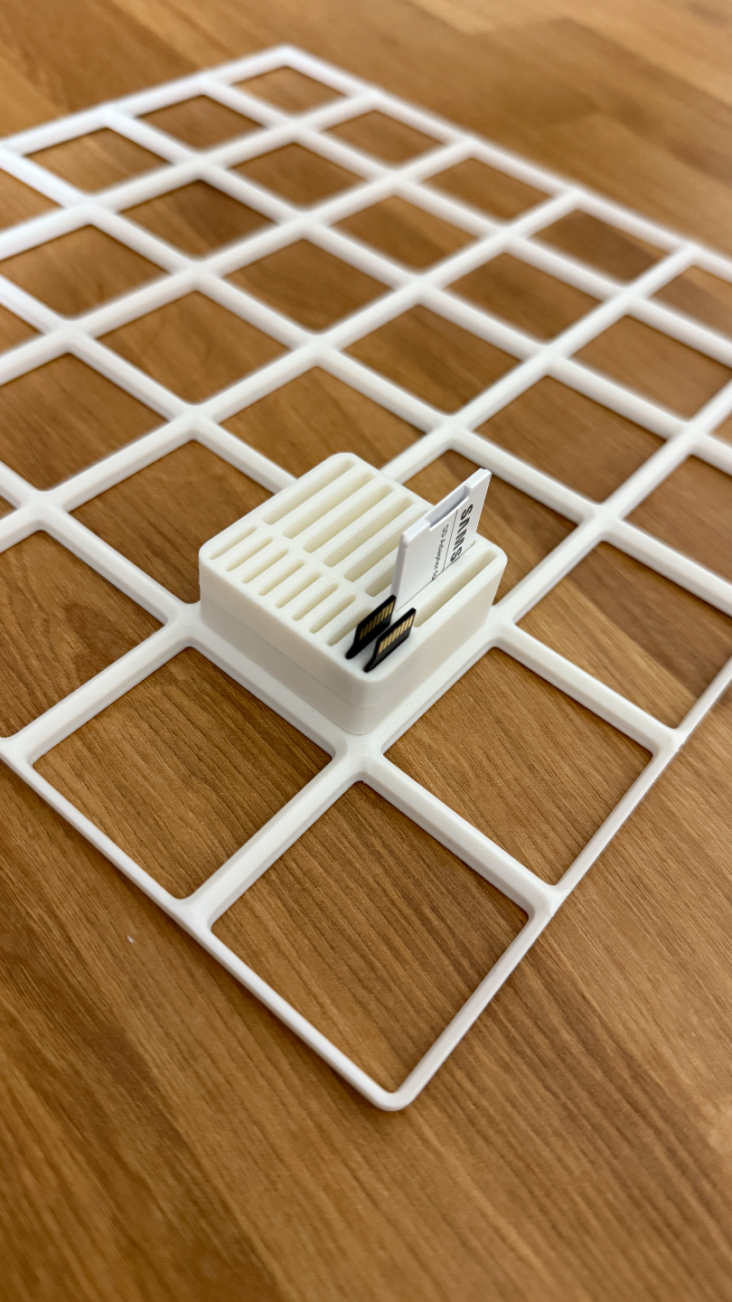 Gridfinity 1x1x3 MicroSD/SD