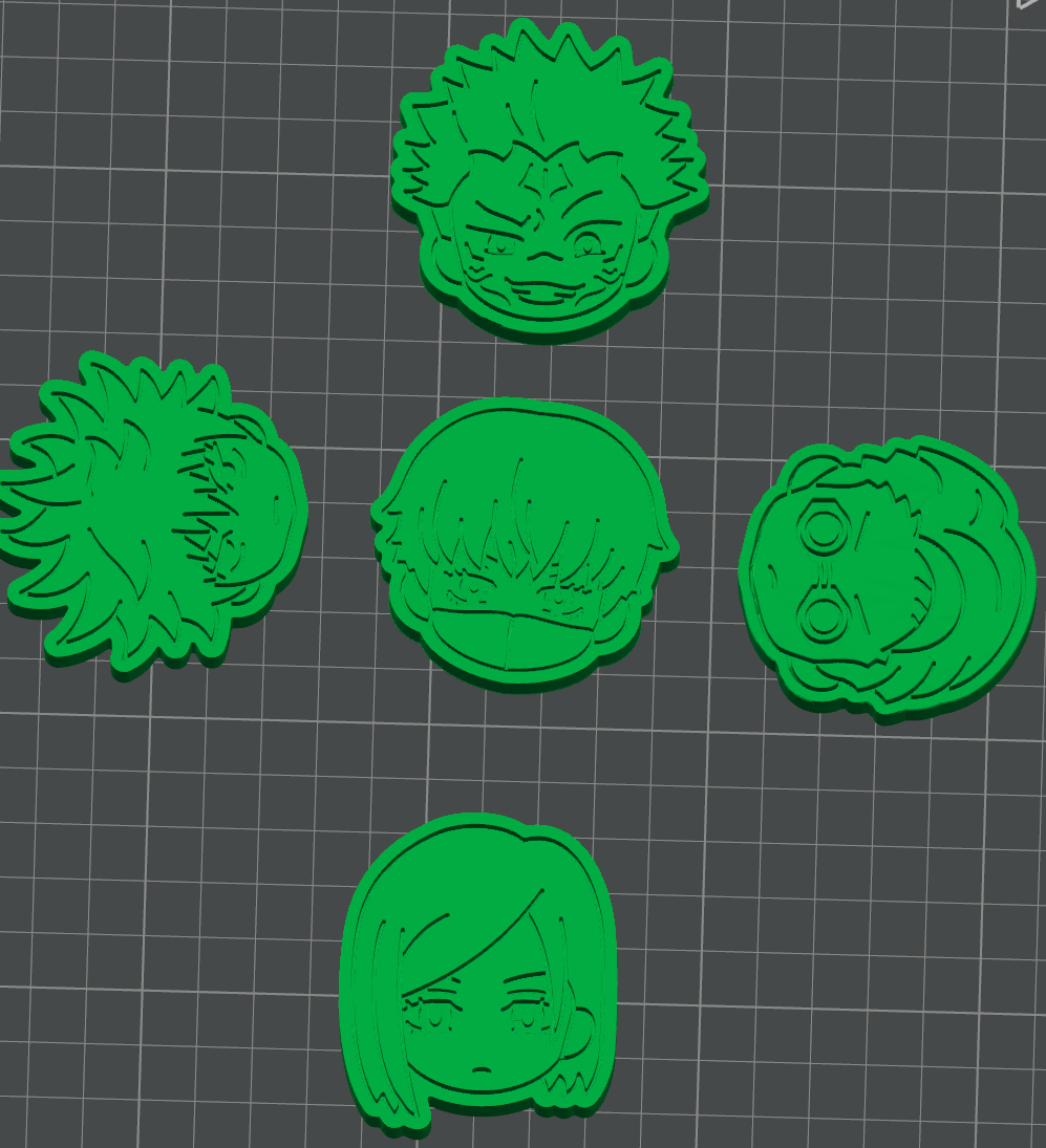 jjk，Jujutsu Kaisen，character identity badges,