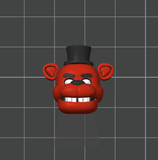 Freddy Fazbear brick man head