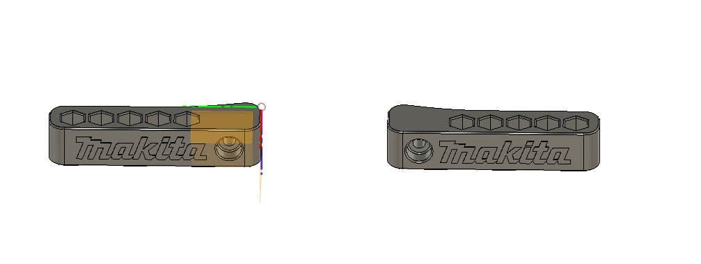 makita bit holder (right side screw with magnets)