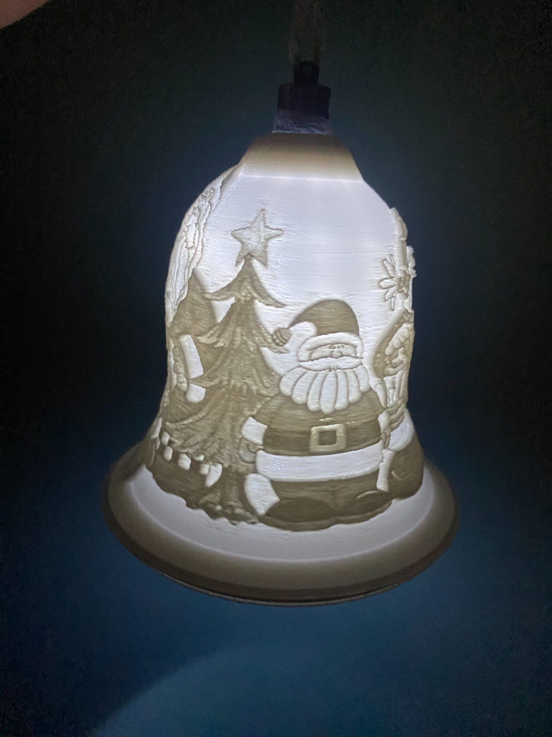 santa christmas bell