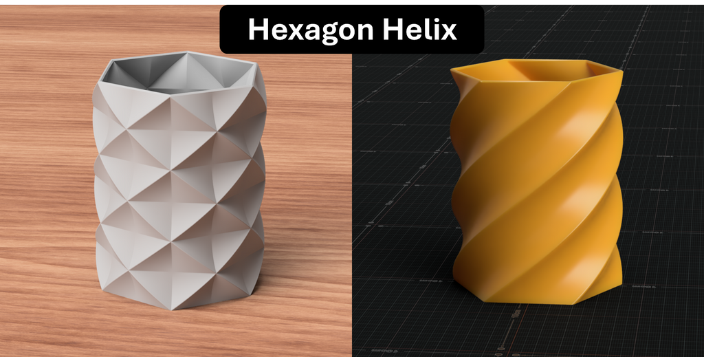 Geometric Pencil Pot Series: 11 Designs