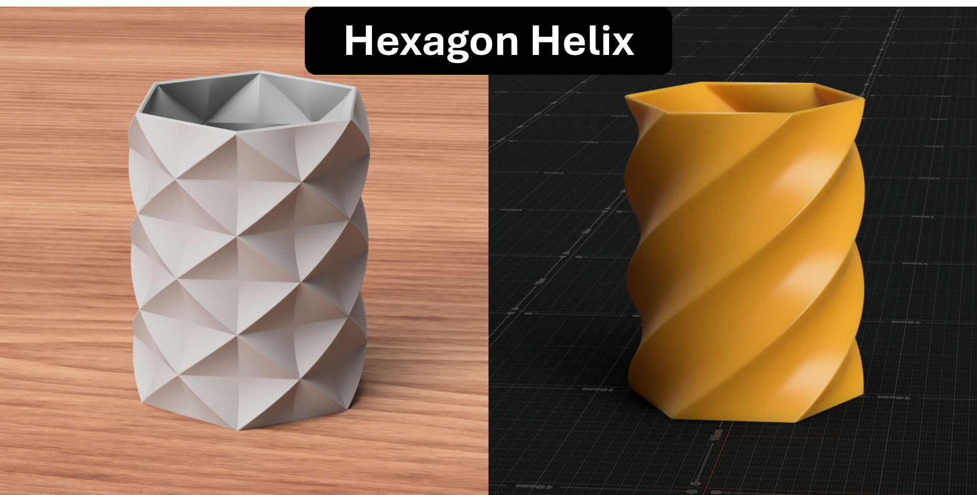 Geometric Pencil Pot Series: 11 Designs