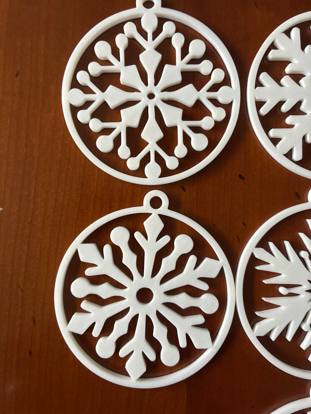 Christmas tree snowflakes
