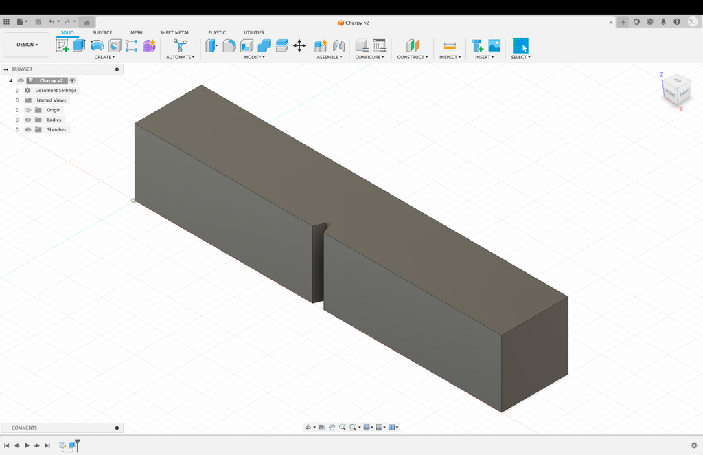 Charpy Impact Test (Layer Adhesion/Material Strength) Block