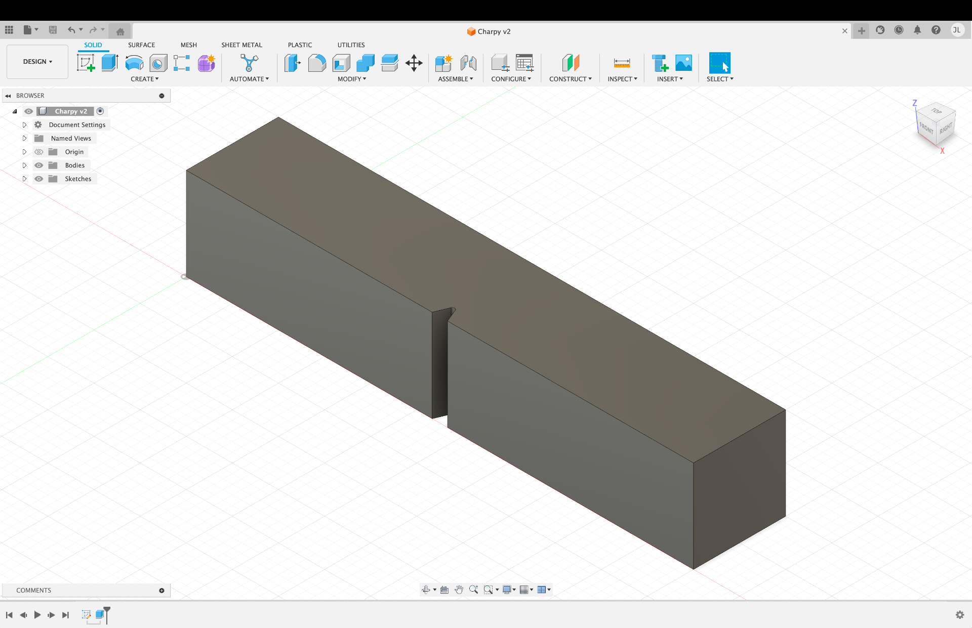 Charpy Impact Test (Layer Adhesion/Material Strength) Block