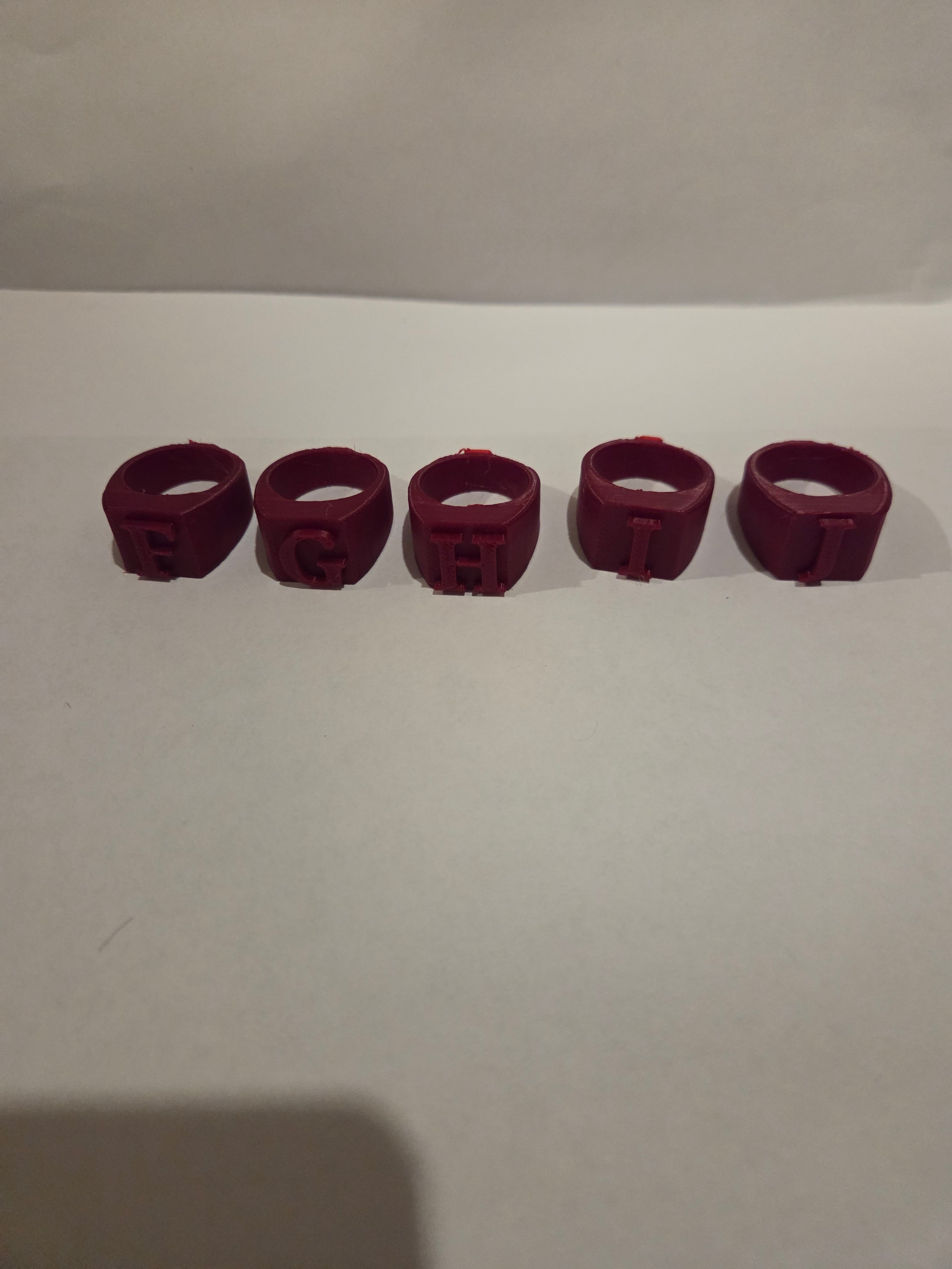 letter rings