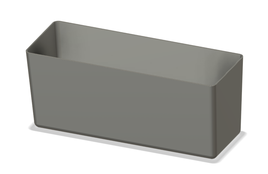 Simple Tray - 240w x 85d x 100h - Purge (Poop) Bucket